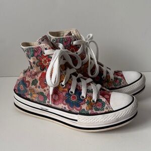 Converse Chuck Taylor Multicolor Floral hippie flower girls 2 High-Top Sneakers